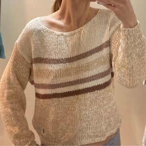 BRAND NEW ABERCROMBIE & FITCH COTTON BLEND BOAT NECK SWEATER